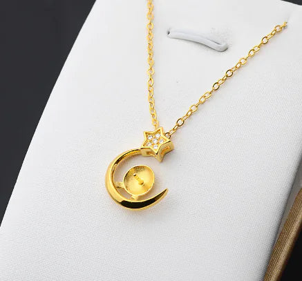 Silver Necklace with Natural Pearl Pendant Wholesale