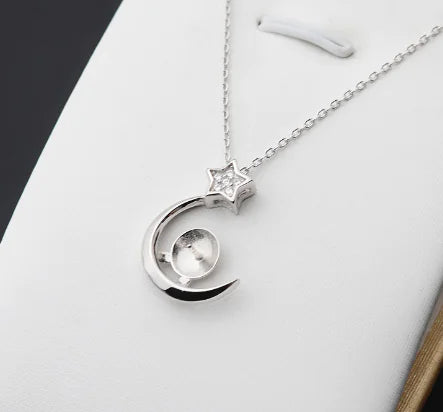 Silver Necklace with Natural Pearl Pendant Wholesale