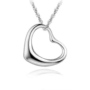 Wholesale 925 Silver Necklace with Heart Pendant
